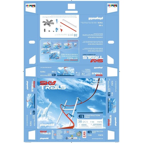 Playmobil sky trails | construction pack | construction toy and accessory set for bui 71975 4008789719751
