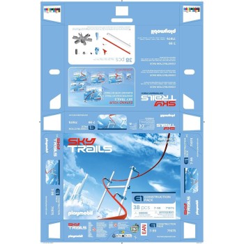 Playmobil sky trails | construction pack | construction toy and accessory set for bui 71975 4008789719751