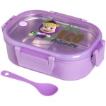eco life Masha and The Bear Ecolife Φαγητοδοχείο Με Χώρισμα 900Ml Masha Eco Friendly - Μωβ 33-BO-9002 5208009004554