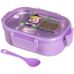 eco life Masha and The Bear Ecolife Φαγητοδοχείο Με Χώρισμα 900Ml Masha Eco Friendly - Μωβ 33-BO-9002 5208009004554