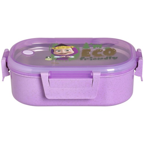 eco life Masha and The Bear Ecolife Φαγητοδοχείο Με Χώρισμα 900Ml Masha Eco Friendly - Μωβ 33-BO-9002 5208009004554