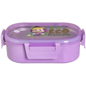 eco life Masha and The Bear Ecolife Φαγητοδοχείο Με Χώρισμα 900Ml Masha Eco Friendly - Μωβ 33-BO-9002 5208009004554