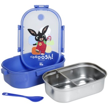 eco life Ecolife Φαγητοδοχείο Με Χώρισμα 900Ml Blue Bing- Voooosh - Μπλε 33-BO-9003 5208009003977