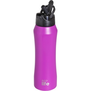 eco life Pink Thermos 550ml | Inner Straw 33-BO-3060 5208009003663