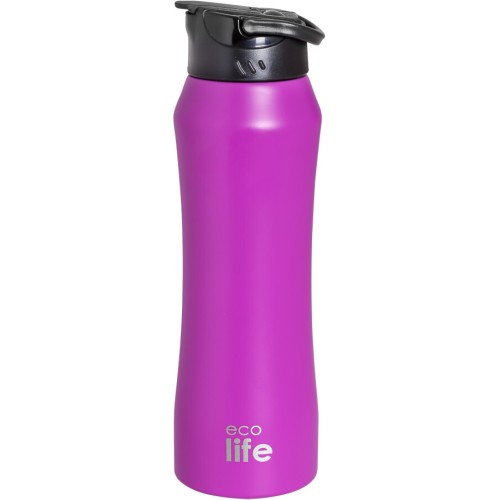 eco life Pink Thermos 550ml | Inner Straw 33-BO-3060 5208009003663