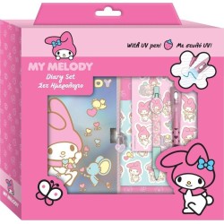 Diakakis imports Hello Kitty Diary with a lock, magic pillar and stickers My Melody 000490221 5205698770333