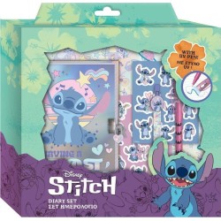Diakakis imports Disney Stitch Diary with a lock, magic pillar and sticker lilo and stitch 000565264 5205698770272