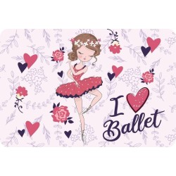 Diakakis imports Σουπλά 43x29εκ I Love Ballet MUST TEAM 000587096 5205698776342