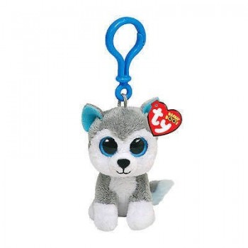 As company TY Beanie Boos Χνουδωτό Κλιπ Μπρελόκ Σκύλος Husky 8.5 Εκ. 1607-36503 008421365036