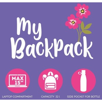 Legami My Backpack Flowers Backpack BPK0017 8052694030025