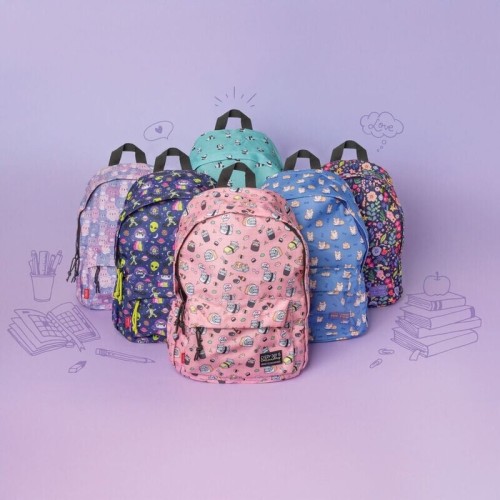 Legami Σχολική Τσάντα Πλάτης 32Lt Backpack 1 Θέσης - Flowers BPK0017 8052694030025