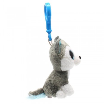 As company TY Beanie Boos Χνουδωτό Κλιπ Μπρελόκ Σκύλος Husky 8.5 Εκ. 1607-36503 008421365036