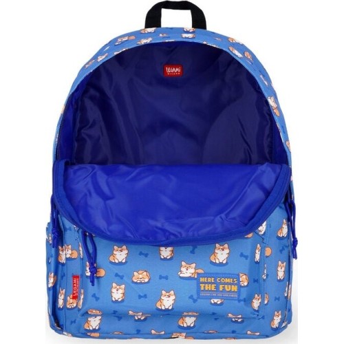 Legami Σχολική Τσάντα Πλάτης 32Lt Backpack 1 Θέσης - Corgi BPK0014 8052694029999