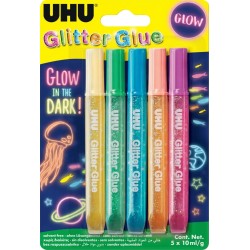 Uhu gg glow in the dark 5x10ml 48211 4026700482102