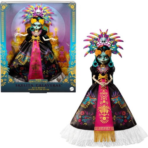 Mattel Monster High Skelita Calaveras Collectible Doll, Dia De Muertos 2025, Aztec-Inspired Κούκλα JDR63 194735288908