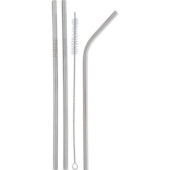 Estia Stainless Straws With Cleaning Brush 4 sq. 01-7645 5207158007645