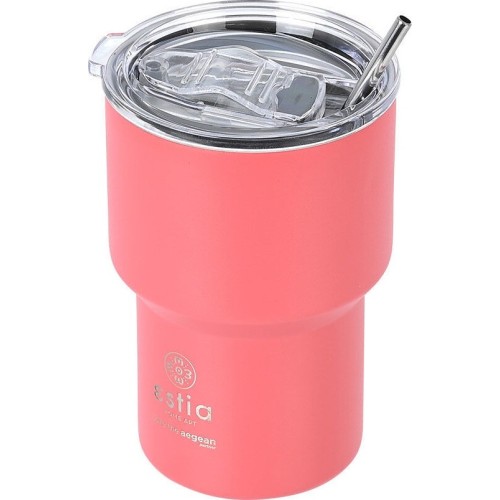 Estia Thermos Mug Lite Save the Aegean 400ml Fusion Coral 01-18474 5207158018474