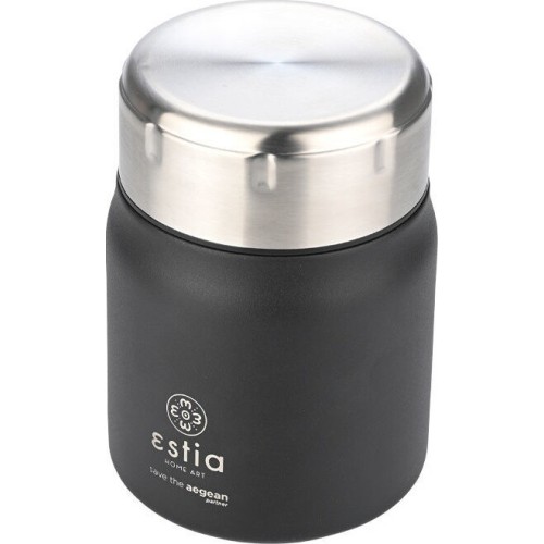 Estia Θερμος Lunch Pot Save the Aegean 0.5lt Midnight Black 01-21658 5207158021658