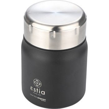 Estia Θερμος Lunch Pot Save the Aegean 0.5lt Midnight Black 01-21658 5207158021658