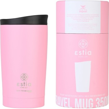 Estia θερμός Travel Mug Save the Aegean 350ml Blossom Rose 01-20408 5207158020408