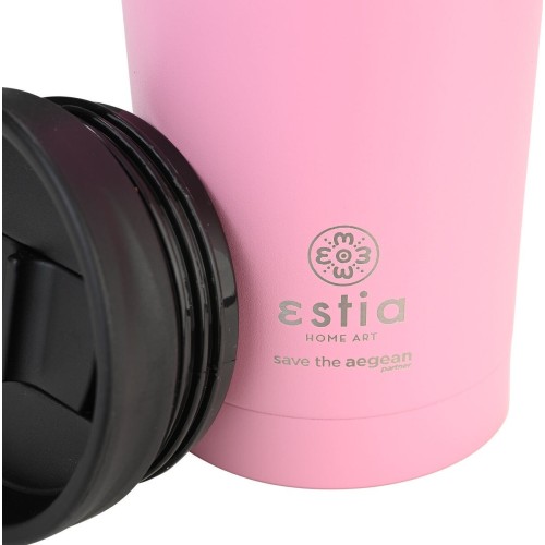 Estia θερμός Travel Mug Save the Aegean 350ml Blossom Rose 01-20408 5207158020408