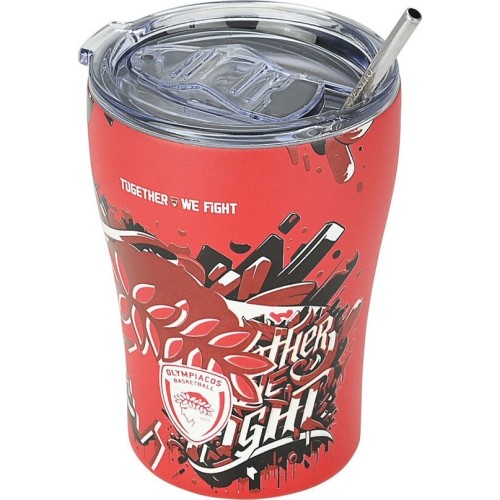 Estia Thermos Coffee Mug Olympiacos BC Edition Together WE Fight 350ml 00-27223 5207158027223