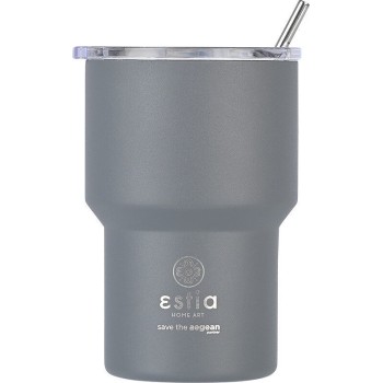 Estia Thermos Mug Lite Save the Aegean 400ml Fjord Grey 01-18467 5207158018467