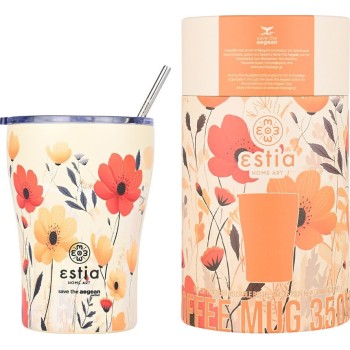 Estia Thermos Coffee Mug Save the Aegean 350ml Summer Reverie 01-23003 5207158023003