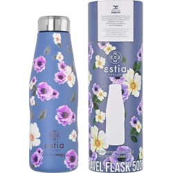 Estia Thermos Travel Flask Save the Aegean 500ml Garden Blue 01-16654 5207158016654