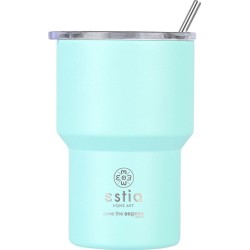 Estia Thermos Mug Lite Save the Aegean 400ml Bermuda Green 01-18481 5207158018481