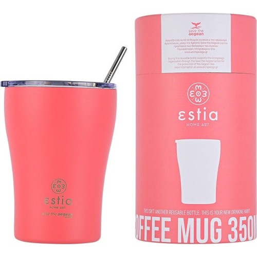 Estia Harm Coffee Mug Save The Aegean 350Ml Fusion Coral 01-12199 5207158012199