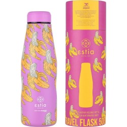 Estia Θερμος Travel Flask Save the Aegean 500ml Banana Swirl 01-22235 5207158022235