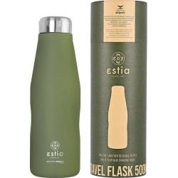 Estia Θερμός Travel Flask Save The Aegean 500Ml Pine Green 01-12069 5207158012069