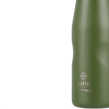 Estia Θερμός Travel Flask Save The Aegean 500Ml Pine Green 01-12069 5207158012069