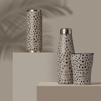 Estia Thermos Coffee Mug Save the Aegean 350ml Leopard Taupe 01-16852 5207158016852