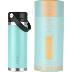 Estia Thermos Travel Chug Save THE Aegean 500Ml Bermuda Green 01-17750 5207158017750