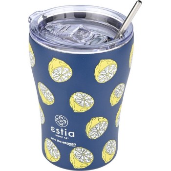 Estia Thermos Coffee Mug Save the Aegean 350ml Citrus Infusion 01-22952 5207158022952