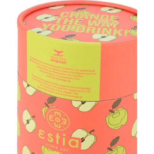 Estia Θερμος Coffee Mug Save the Aegean 350ml Apple Odyssey 01-22976 5207158022976