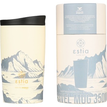 Estia Thermos Travel Mug Save the Aegean 350ml Alpine Essence 01-25625 5207158025625