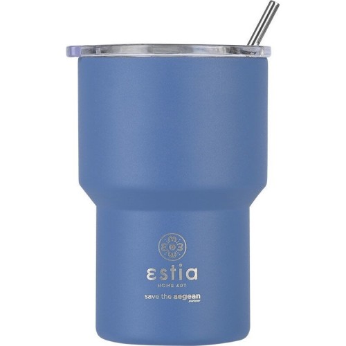 Estia Thermos Mug Lite Save the Aegean 400m Denim Blue 01-18450 5207158018450