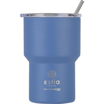 Estia Thermos Mug Lite Save the Aegean 400m Denim Blue 01-18450 5207158018450