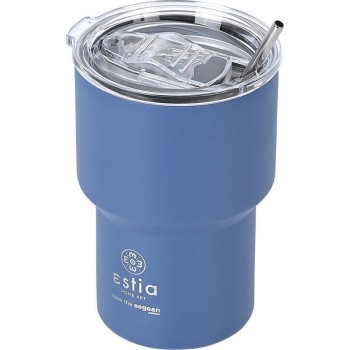 Estia Thermos Mug Lite Save the Aegean 400m Denim Blue 01-18450 5207158018450