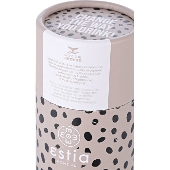 Estia Thermos Travel CUP Save THE Aegean 500ml Leopard Taupe 01-16777 5207158016777