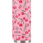 Estia Thermos Travel CUP Save THE Aegean 500Ml Cherry Rose 01-16791 5207158016791