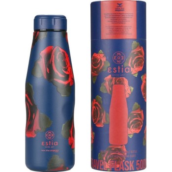Estia Θερμος Travel Flask Save the Aegean 500ml Electric Roses 01-22112 5207158022112