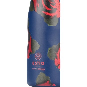Estia Θερμος Travel Flask Save the Aegean 500ml Electric Roses 01-22112 5207158022112