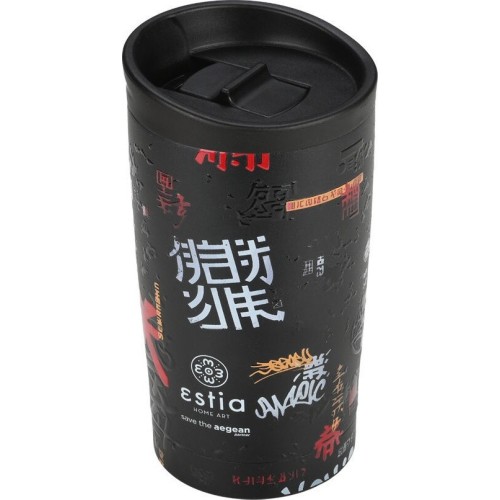 Estia Thermos Travel Mug Save the Aegean 350ml Tokyo Underground 01-25571 5207158025571