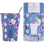 Estia Θερμός Coffee Mug Save The Aegean 350Ml Garden Blue 01-16883 5207158016883