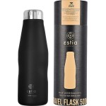 Estia Θερμός Travel Flask Save The Aegean 500Ml Matte Black 01-7799 5207158007799
