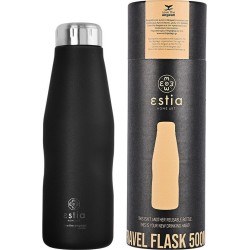 Estia Thermos Travel Flask Save The Aegean 500Ml Matte Black 01-7799 5207158007799